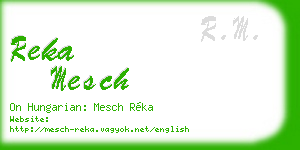 reka mesch business card